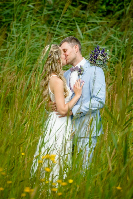 Hochzeitsanzug hellblau